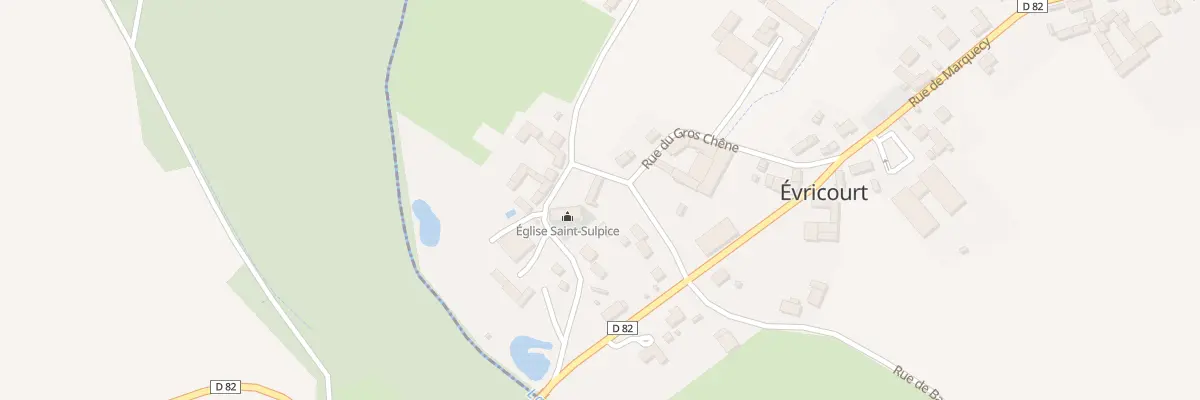 Plan du 95 Rue de l’Eglise à Évricourt