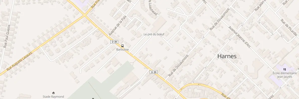 Plan du 33 Av Barbusse à Harnes