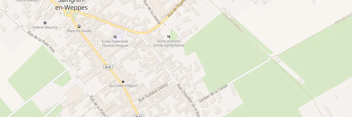 Plan du 56 Rue du Chevalier de la Barre à Sainghin-en-Weppes
