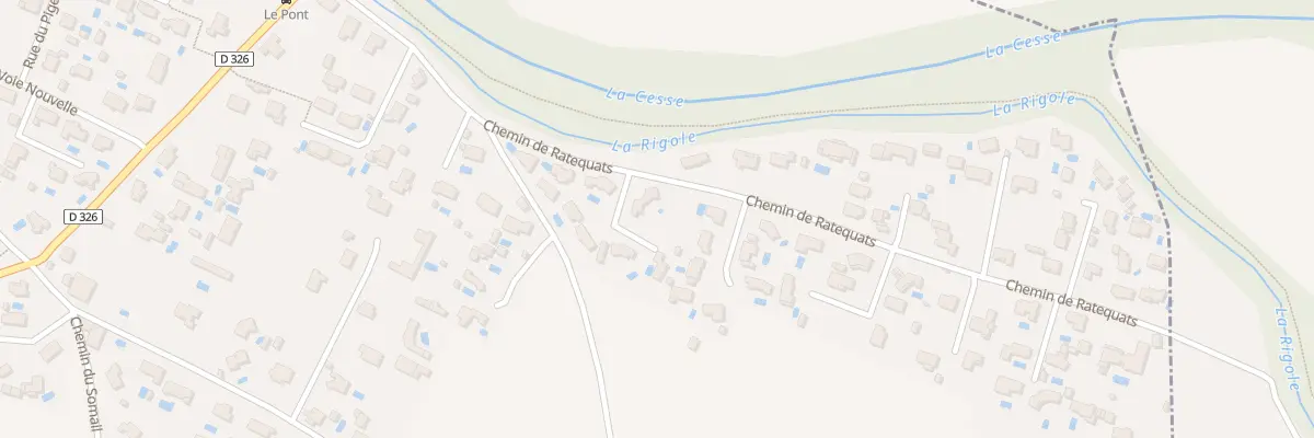 Plan du 8B Che de Ratequats à Mirepeisset