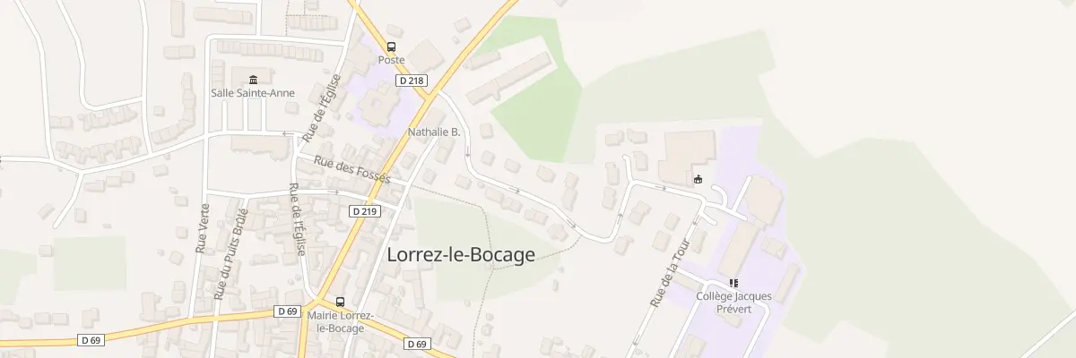 Plan du 7 Rue de la Tour à Lorrez-le-Bocage-Préaux