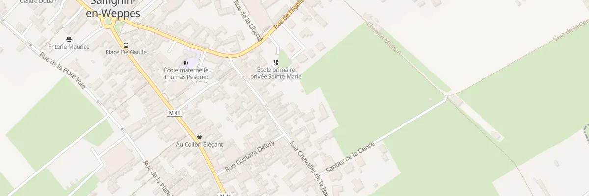 Plan du 58 Rue du Chevalier de la Barre à Sainghin-en-Weppes