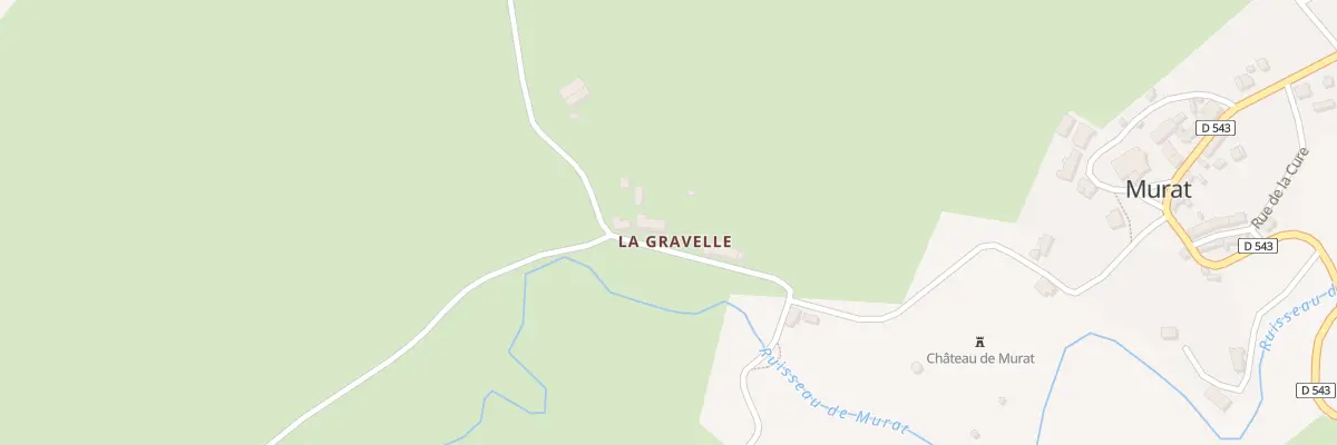 Plan du 7 La Gravelle à Murat