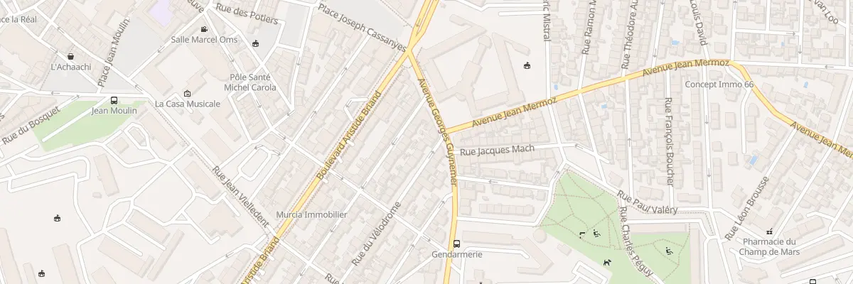Plan du 4 Rue du Vélodrome à Perpignan