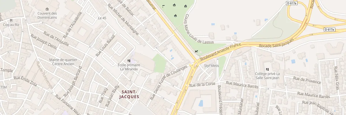 Plan du 68 Bd Jean Bourrat à Perpignan