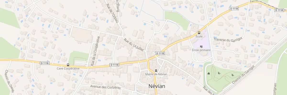 Plan du 4 Rue du 14 Juillet à Névian