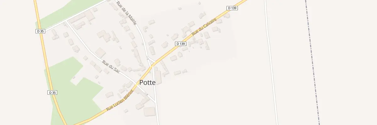 Plan du 8 Rue du Calvaire à Potte