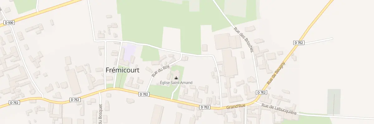 Plan du 7 Rue du Roy à Frémicourt