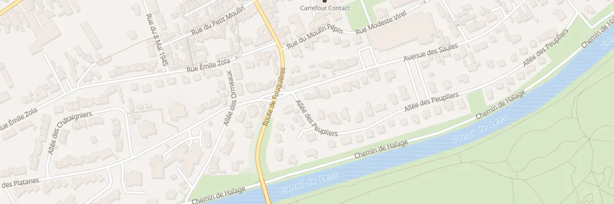 Plan du 2 Av des Saules à Harnes