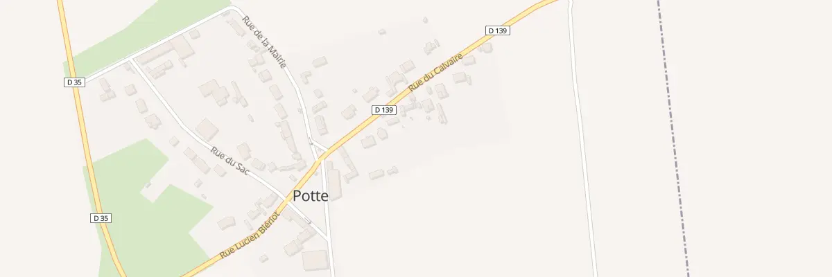 Plan du 10 Rue du Calvaire à Potte