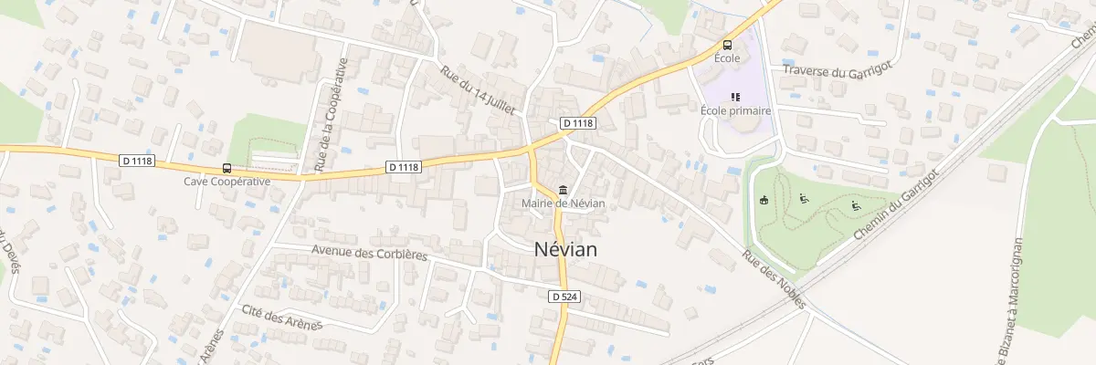 Plan du 7B Av de la Gare à Névian