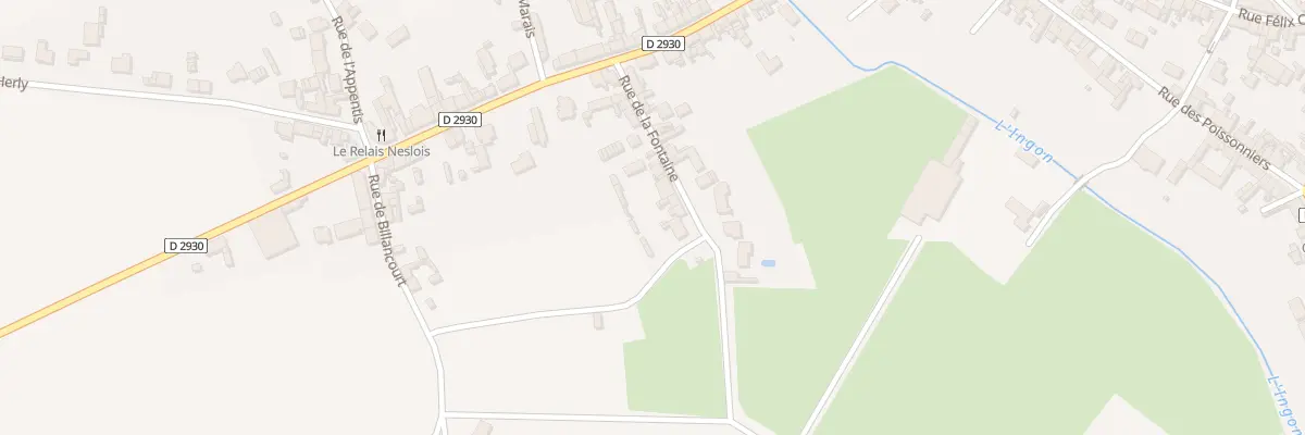 Plan du 16 Rue de la Fontaine à Nesle