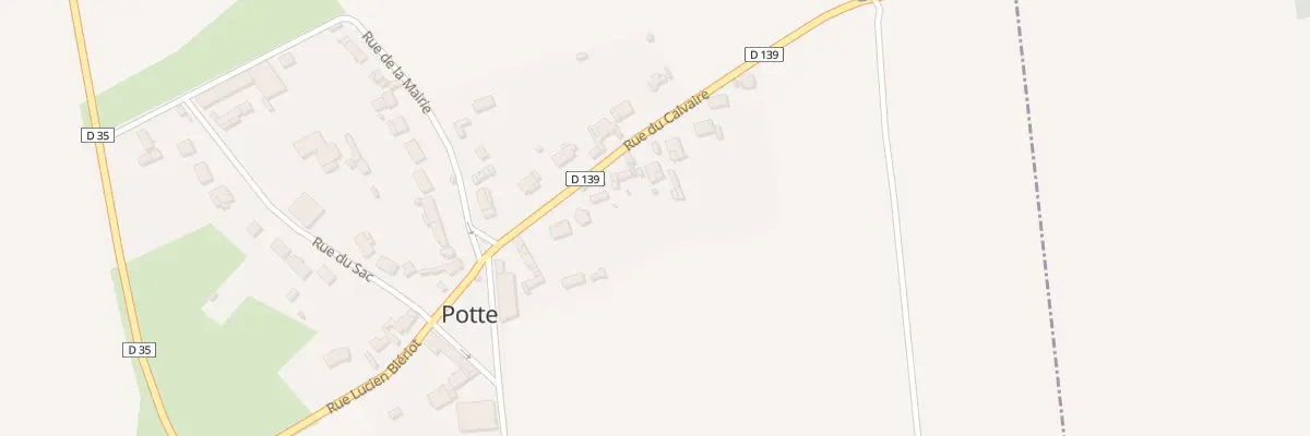Plan du 12 Rue du Calvaire à Potte