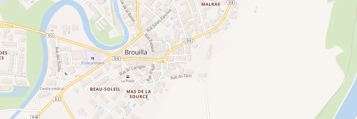 Plan du 12 Rue de la Poste à Brouilla