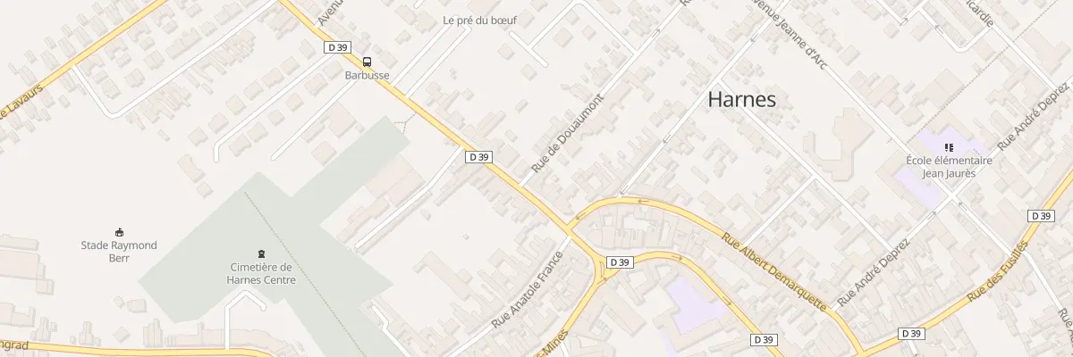 Plan du 13 Av Barbusse à Harnes