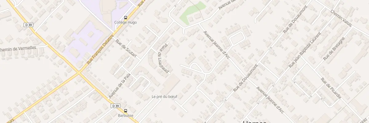 Plan du 24 Rue de Domrémy à Harnes