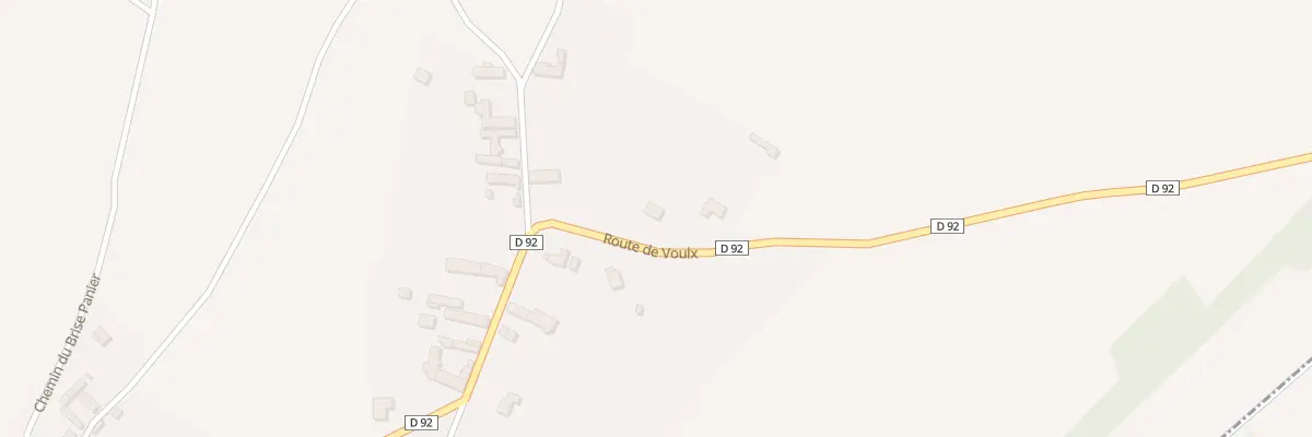 Plan du 1 Rte de Voulx à Villemaréchal
