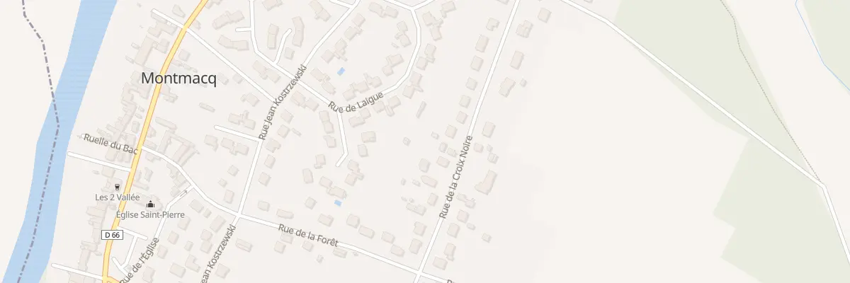 Plan du 16 Rue de la Croix Noire à Montmacq