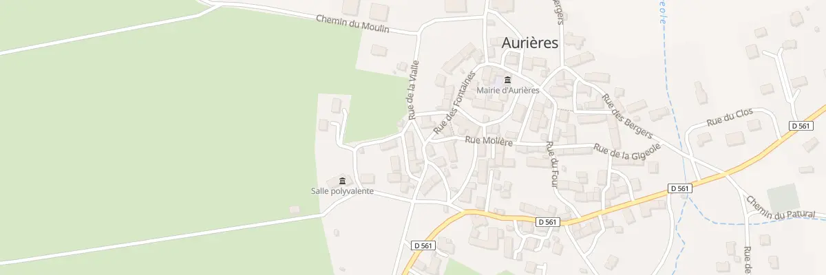 Plan du 5008 Aurieres à Aurières
