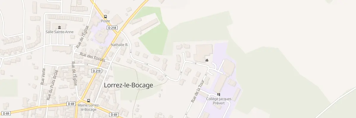 Plan du 15 Rue de la Tour à Lorrez-le-Bocage-Préaux