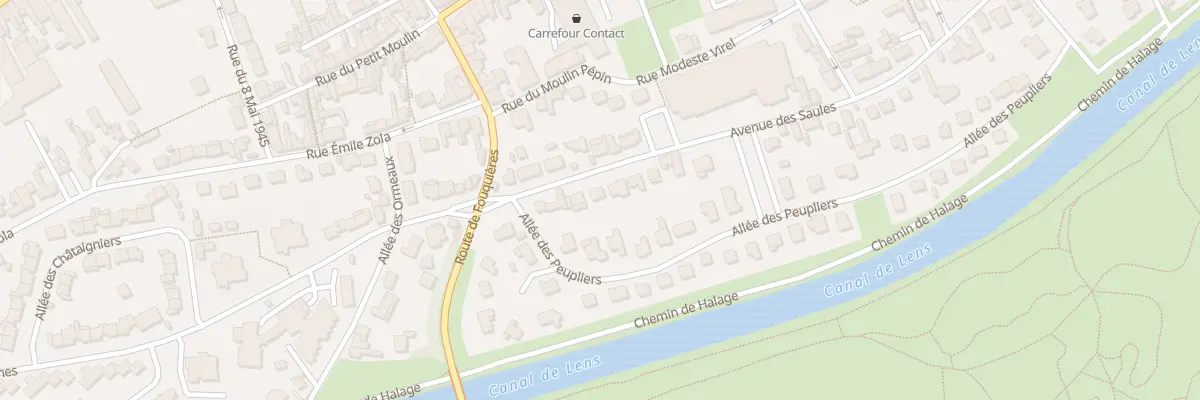 Plan du 8 Av des Saules à Harnes