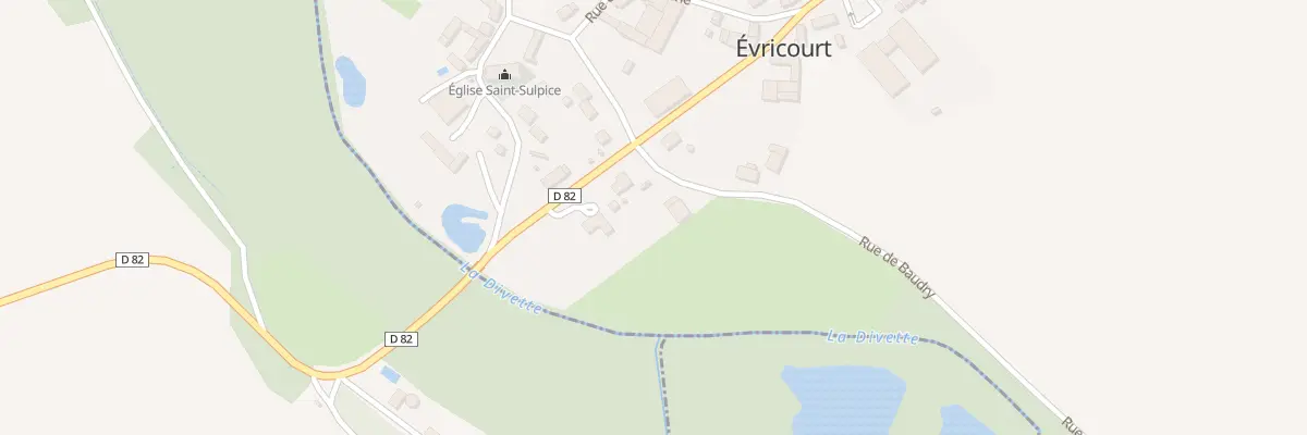 Plan du 40 Rue Baudry à Évricourt