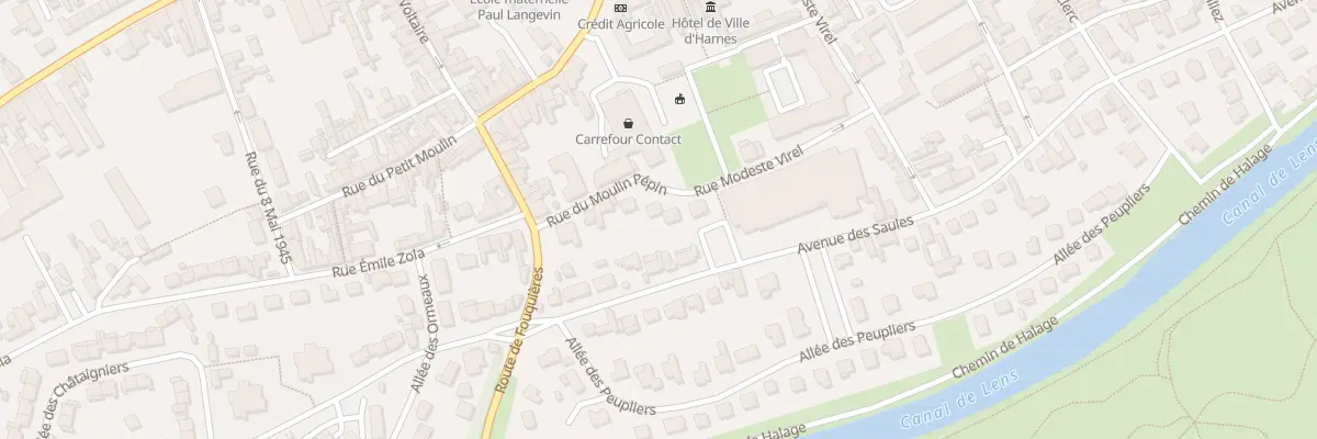 Plan du 23 Rue du Moulin Pépin à Harnes