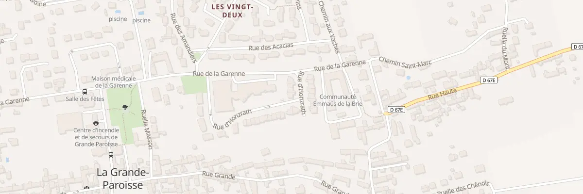 Plan du 8 Rue d’Honzrath à La Grande-Paroisse