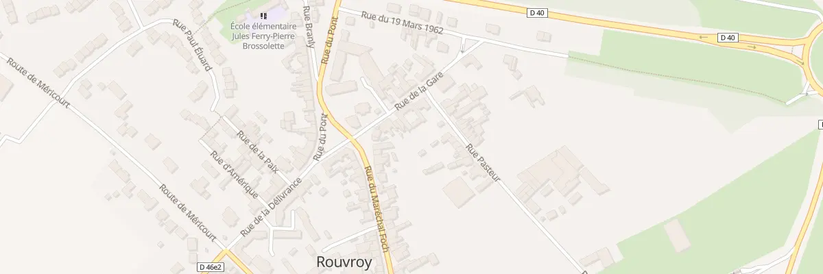 Plan du 7 Rue de la Gare à Rouvroy
