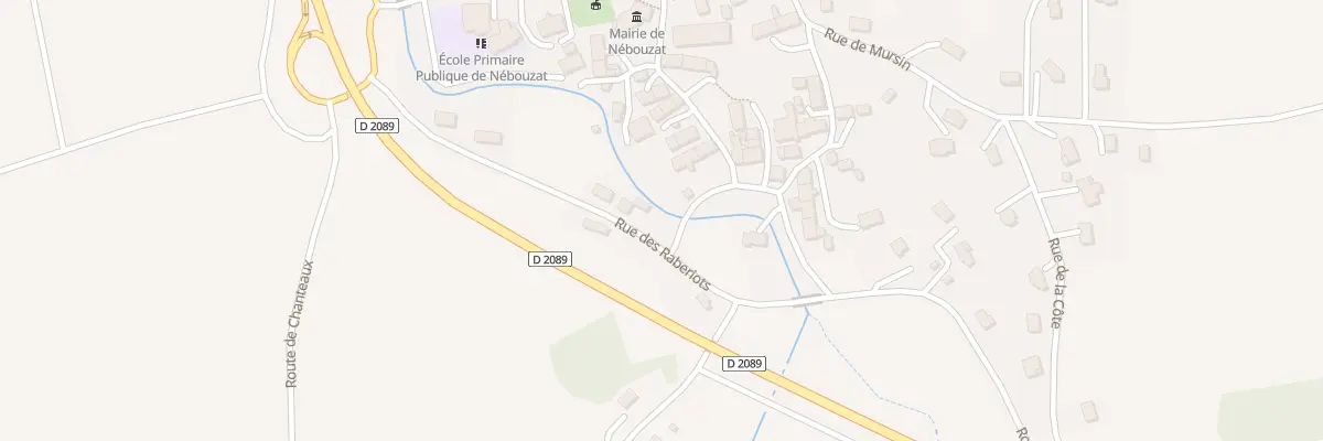 Plan du 5600 Rue des Raberiots - Le Bourg à Nébouzat