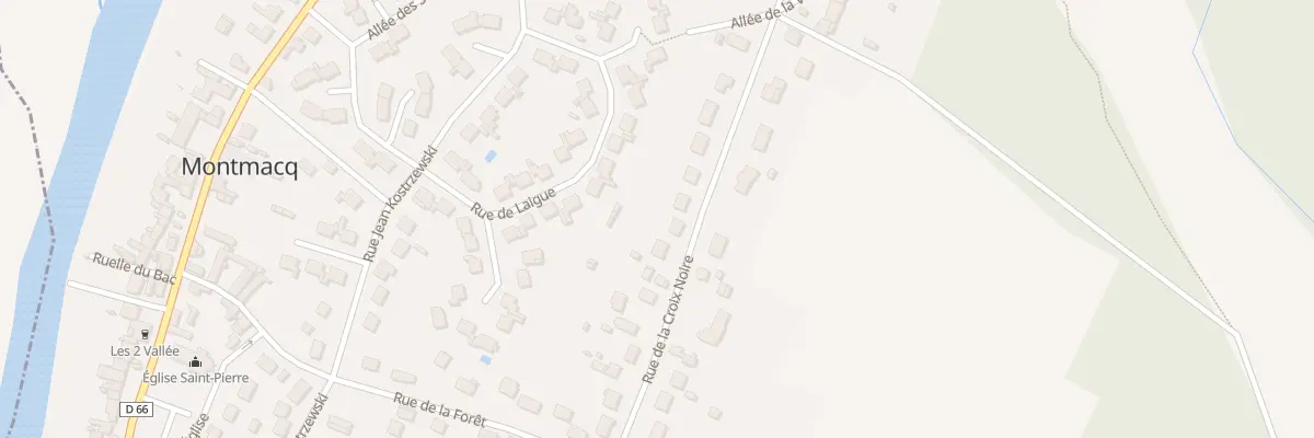 Plan du 12 Rue de la Croix Noire à Montmacq