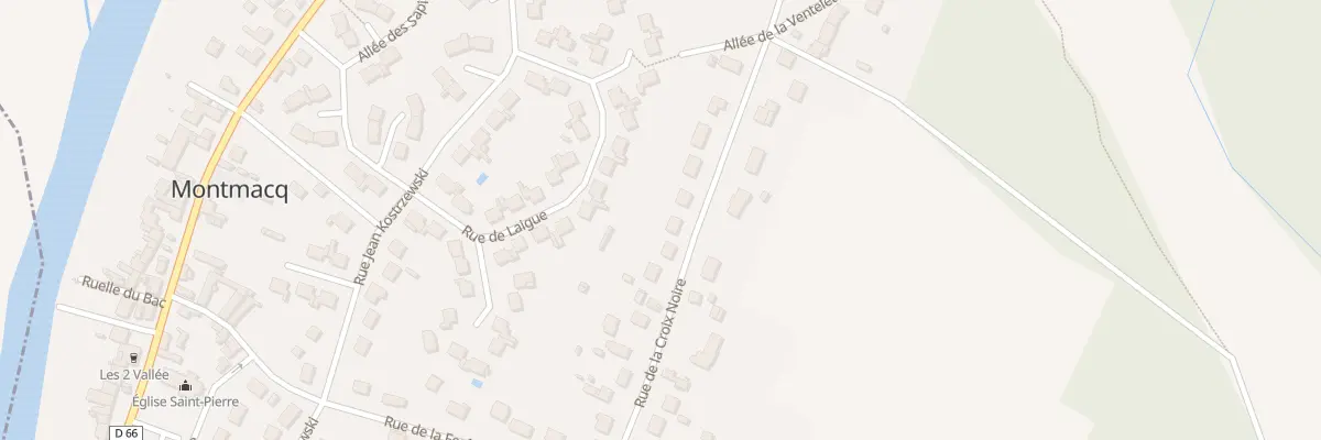 Plan du 10 Rue de la Croix Noire à Montmacq