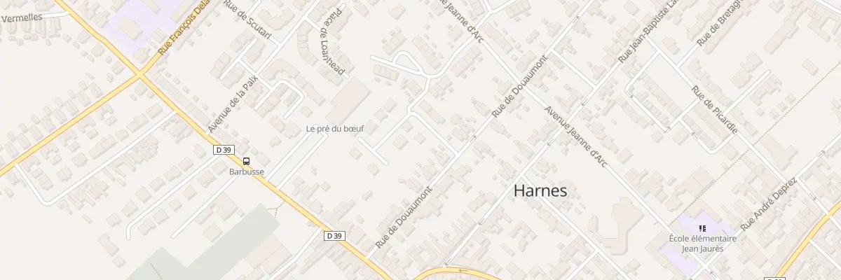 Plan du 2 Rue du Petit Bois à Harnes