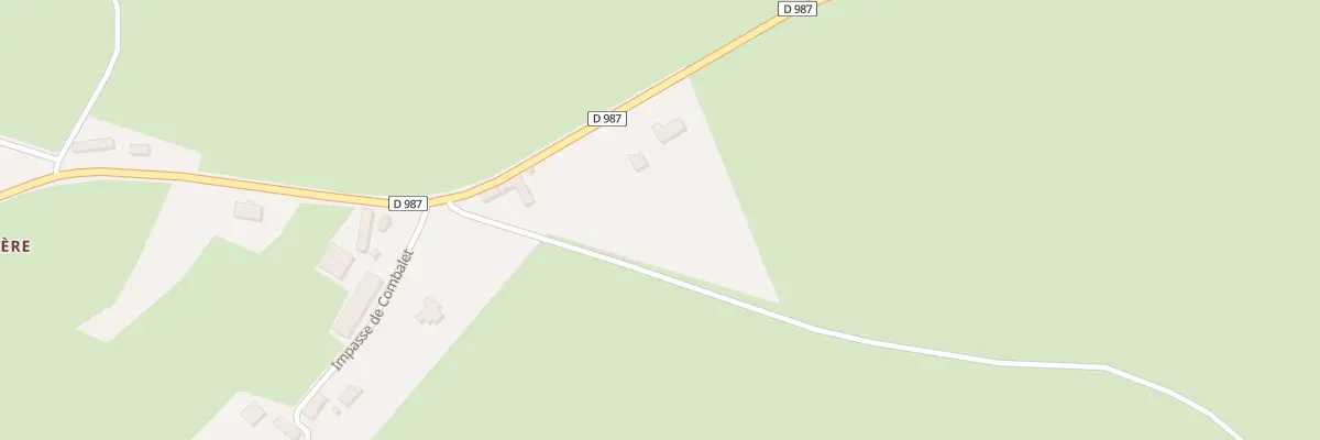 Plan du 5110 La Lubiere à Moureuille