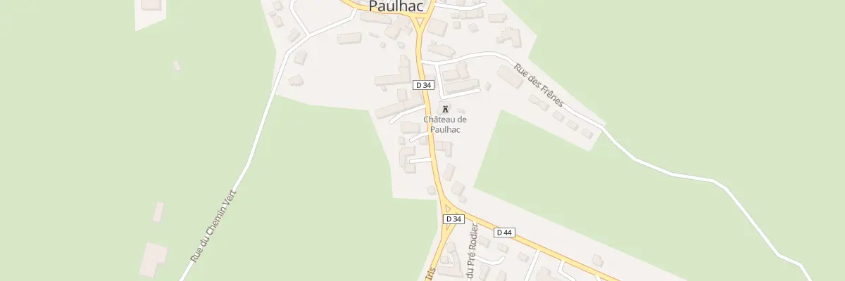 Plan du 11 Rte du col de Prat de Bouc à Paulhac
