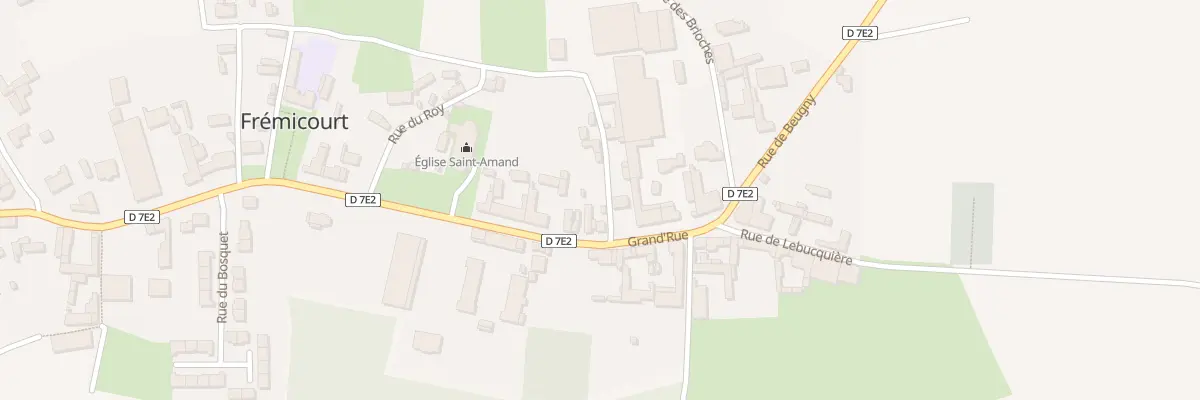 Plan du 28 Grand’Rue à Frémicourt