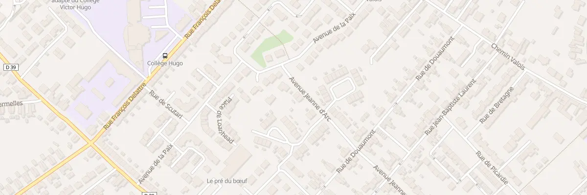 Plan du 4 Rue Jeanne d’Arc à Harnes