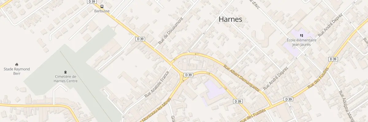 Plan du 5 Rue Albert Demarquette à Harnes