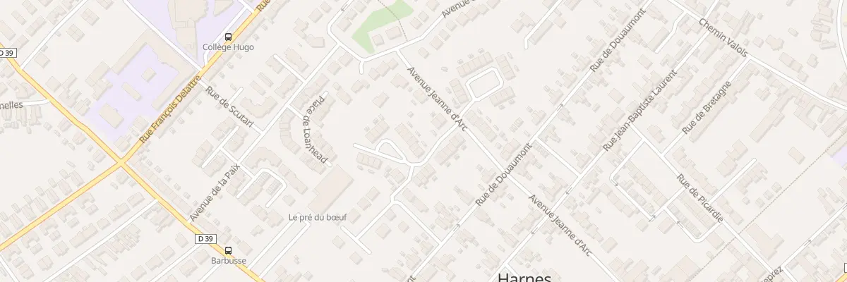 Plan du 8 Rue de Domrémy à Harnes