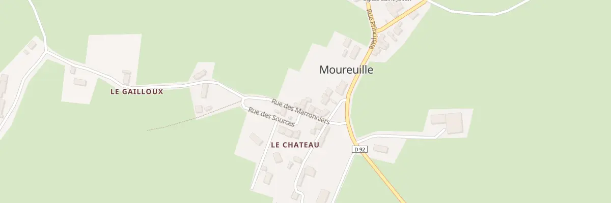 Plan du 9006 Rue des Marronniers à Moureuille