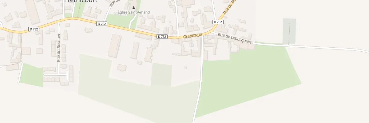 Plan du 13 Gr Grand Rue à Frémicourt