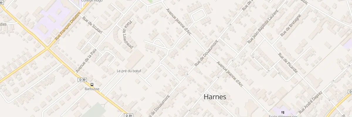 Plan du 25 Rue de Domrémy à Harnes
