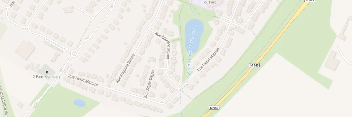 Plan du 13 Rue Édouard Manet à La Chapelle-d’Armentières