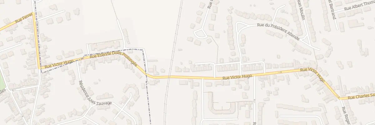 Plan du 92 Rue Victor Hugo à Provin