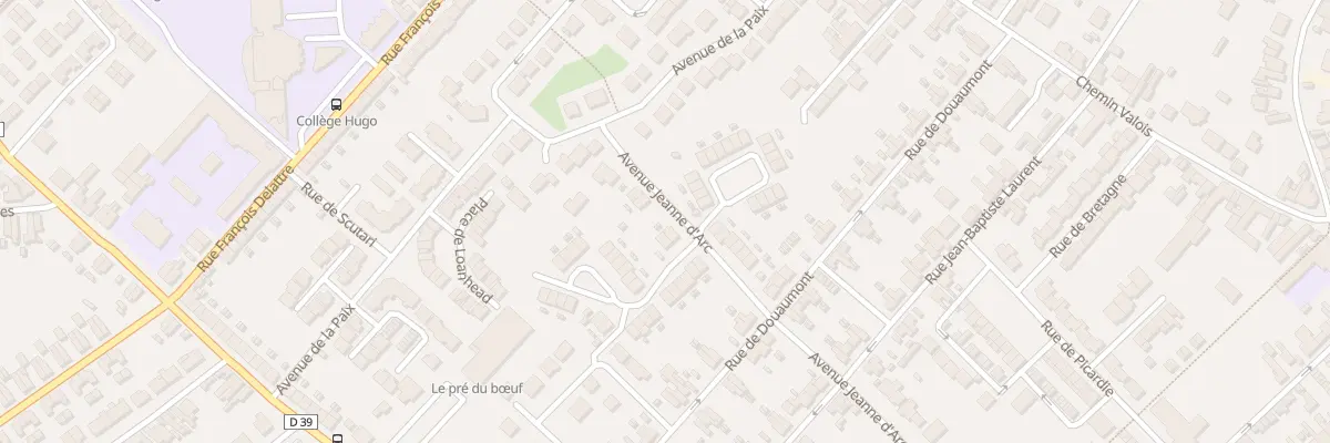 Plan du 2 Rue de Domrémy à Harnes