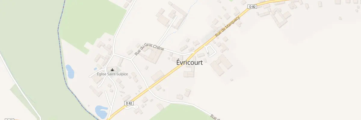 Plan du 25 Rue du Gros Chêne à Évricourt