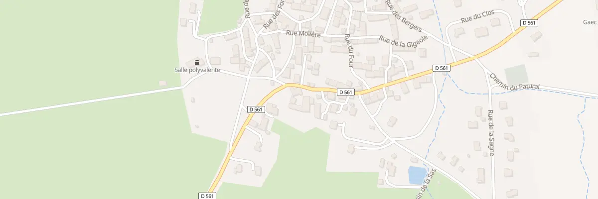 Plan du 5039 Aurieres à Aurières
