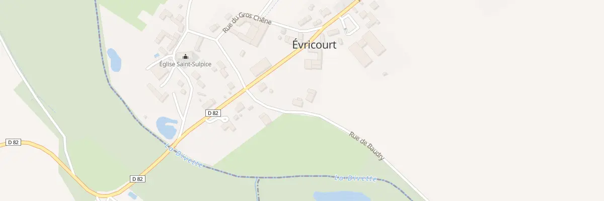 Plan du 85 Rue Baudry à Évricourt