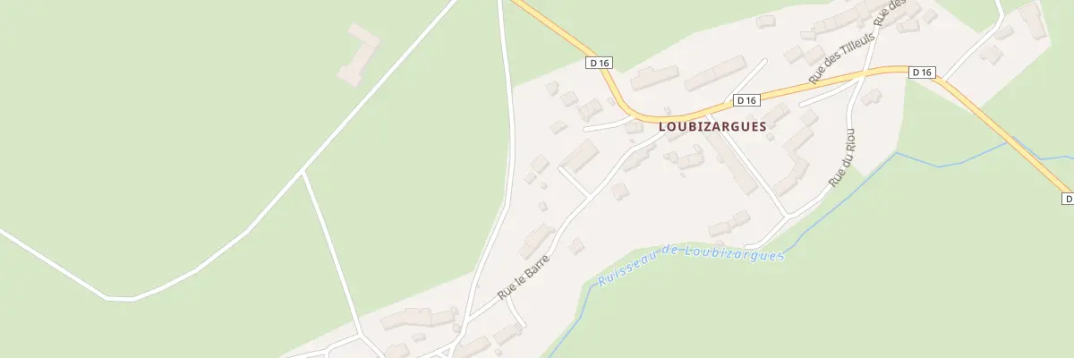Plan du 5124 Loubizargues à Valuéjols