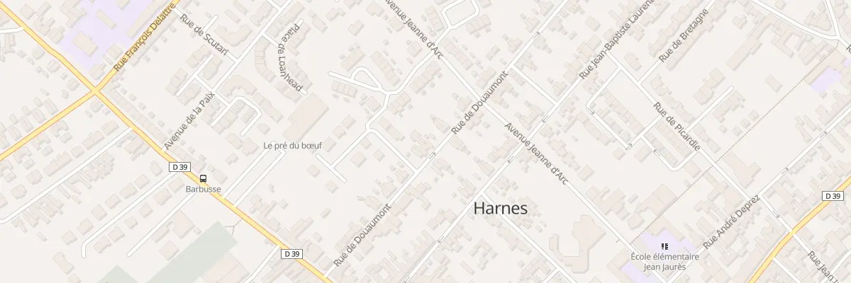 Plan du 24 Rue de Douaumont à Harnes